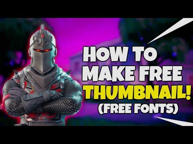 HOW TO MAKE THUMBNAILS FOR FREE! (WITH PIXLR) (2018)