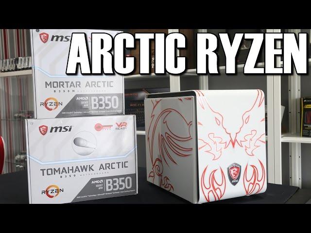 MSI B350 Tomahawk & Mortar Arctic White Ryzen Motherboard Review