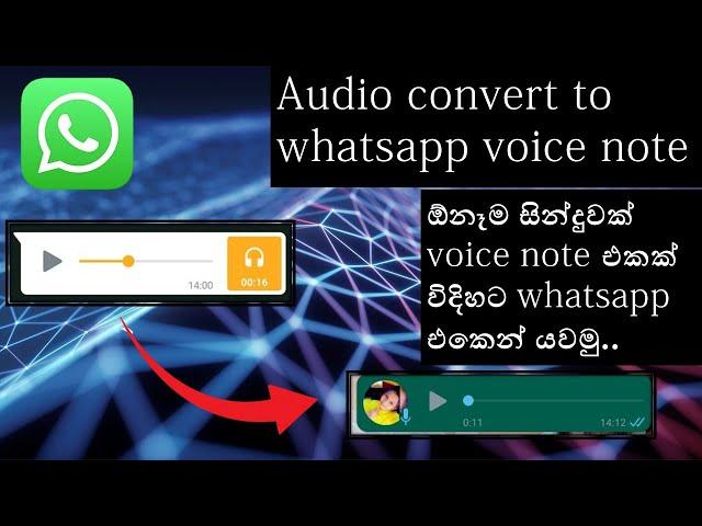 How To convert audio to whatsapp voice note | #voice #whatsapp #HD