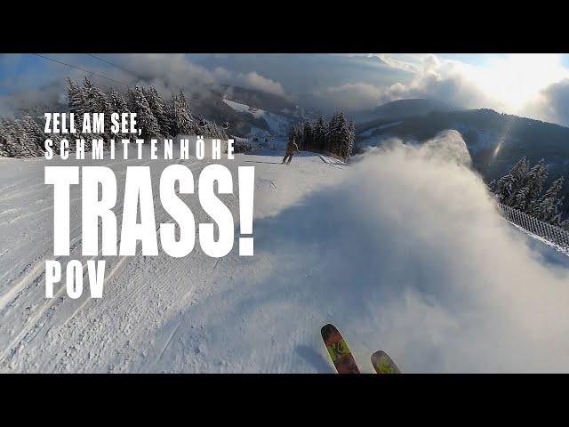 BLACK RUNS for BREAKFAST! TRASS Run, Zell am See, Austria SKI POV