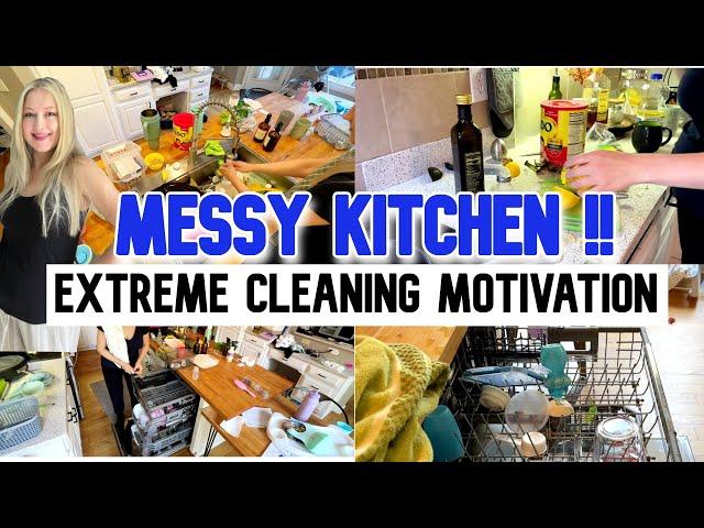 KITCHEN CLEANING MOTIVATION  clean with me // deep clean kitchen