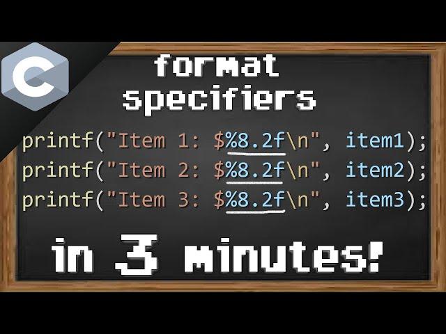 C format specifiers 