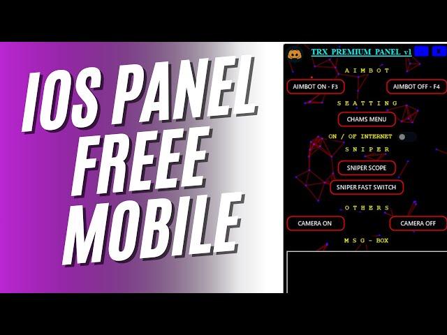 FREE PANEL TRX ELITE FREE FIRE |  100% ANTIBAN IOS MOBILE PANEL 