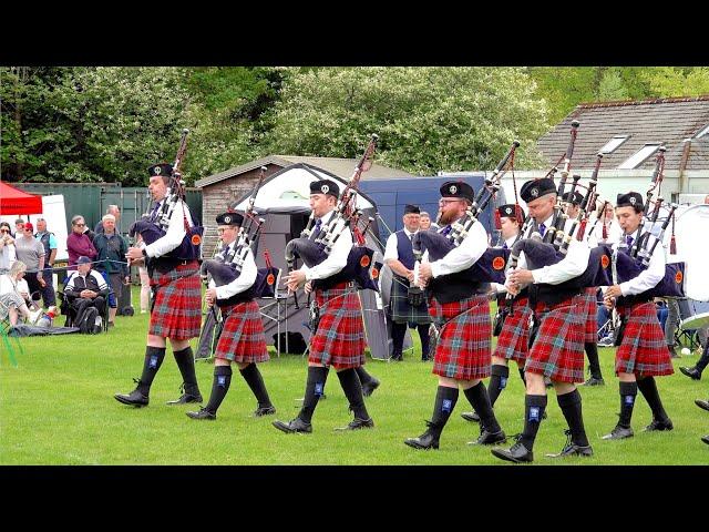 Turriff and District Pipe Band compete Grade 3 Banchory 2024 North Scotland Pipe Band Championship