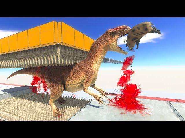 SPIKE FLOOR TRAP Who Can Escape? Animal Revolt Battle Simulator