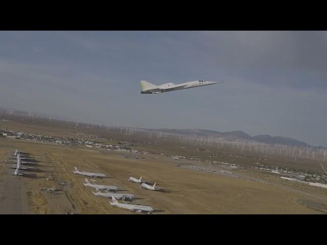 XB-1 Flight Five: View From Chase Plane