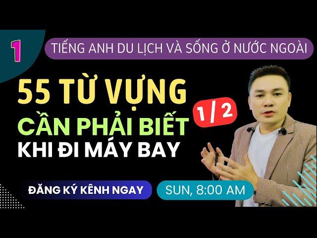 TIẾNG ANH NƯỚC NGOÀI 1: 55 Từ Vựng Cần Biết Khi Đi Máy Bay 1 of 2 - Thắng Phạm