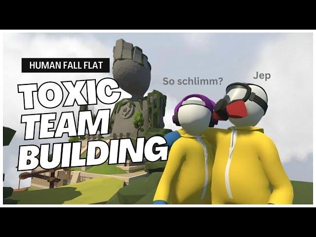 Das SCHLIMMSTE Teambuilding Spiel (Human Fall Flat Gameplay, Fails und lustige Momente, Deutsch)