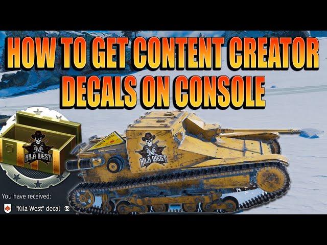 How to get War Thunder Creator Decals on Console