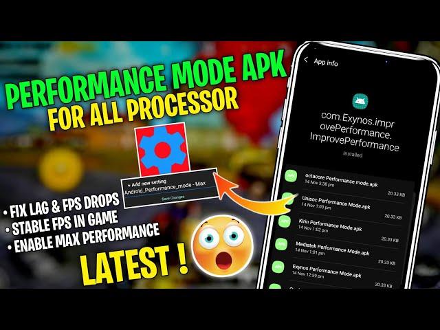 How to Enable Performance Mode + Boost FPS on Any Android | No RootOverclcok - No Lag