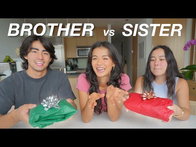 who knows me better?! BROTHER vs. SISTER (gift swap CHALLENGE)