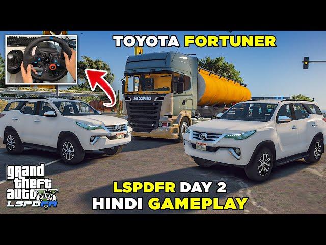 GTA V - On Duty with NEW TOYOTA FORTUNER | LSPDFR Hindi Gameplay #3 (Logitech G29 Gameplay)