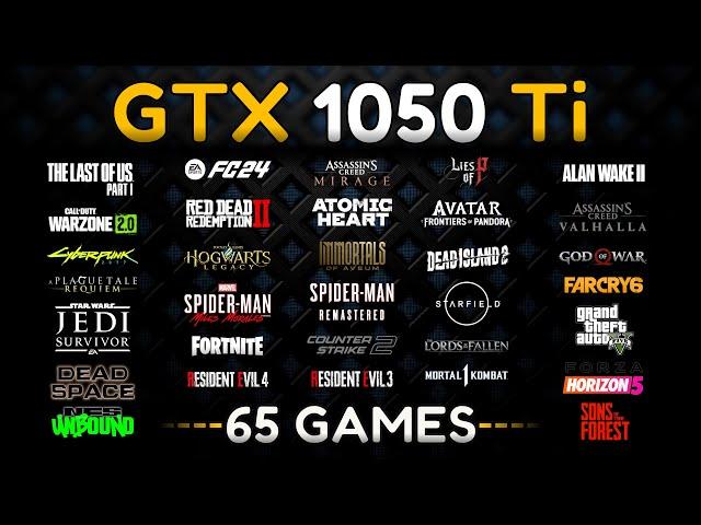 GTX 1050 Ti Test in 65 Games in 2024