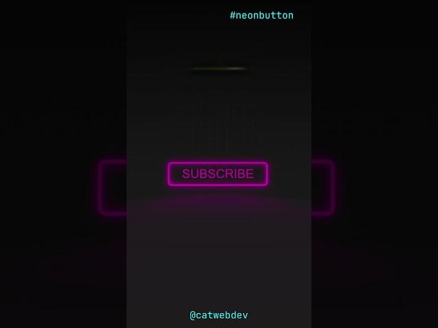 Create Amazing Glowing Neon Button with HTML and CSS