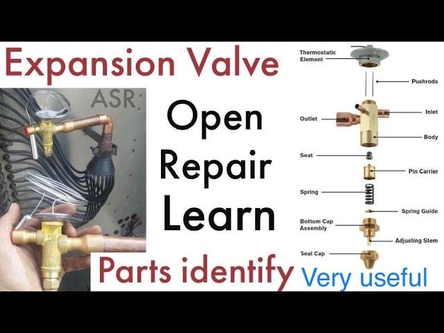 How repair expansion valve,HVAC thermostatic expansion how open or repair TXV Learn practically ASR