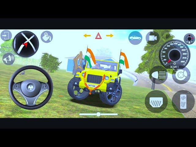 Dollar Song Modified Mahindra Yellow Thar ||Indian Car Simulator 3D||Play For Android Phone Part-24