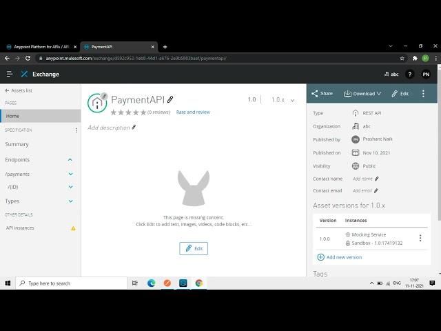 Create proxy endpoint in Mulesoft Anypoint Platform