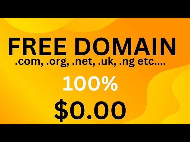 How to get free domain name for a lifetime com, org, net, uk in 2023 NO CREDIT CARDS REQUIRED