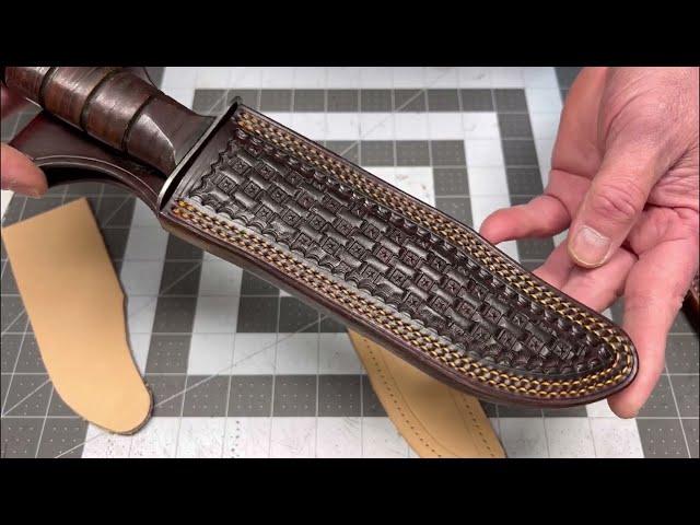 The Secrets Of Knife Sheath Crafting At Knife Sheath School! #knifesheath #leather #knifeskills