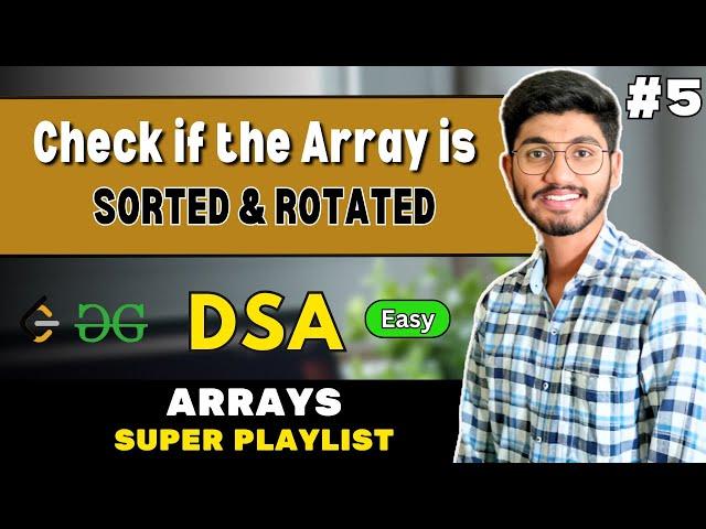 Check if Array Is Sorted and Rotated | C++ | DSA