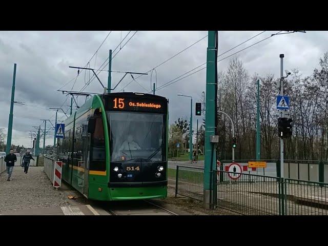 MPK Poznań - Linia 15 - Saatz Siemens Combino #514