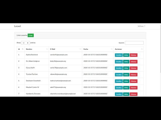 3 - Listar usuarios en DataTables - VueJS - Laravel