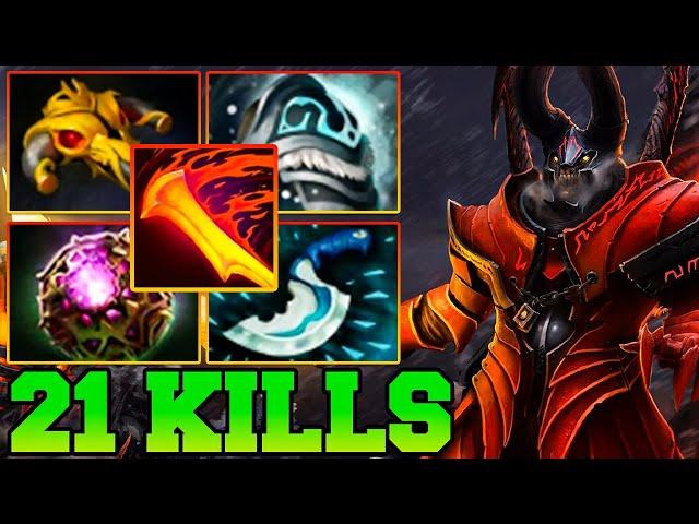 21 Kills Doom Dota 2 !! Doom Dota 2 Carry Offlane Pro Gameplay Guide Build 7.35