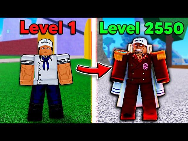 Noob To Max Level As Akainu with Magma Awakening in Blox Fruits