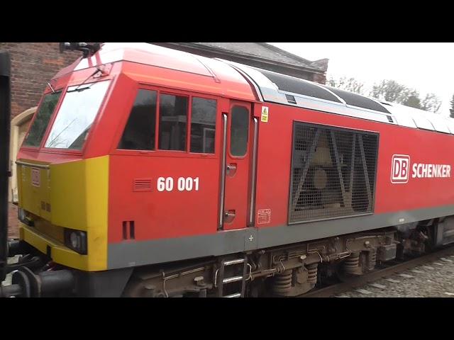 DB Cargo UK Class 60 & 66 no's: 60001-66230 @ Yate {1Z18} 13/01/2018.