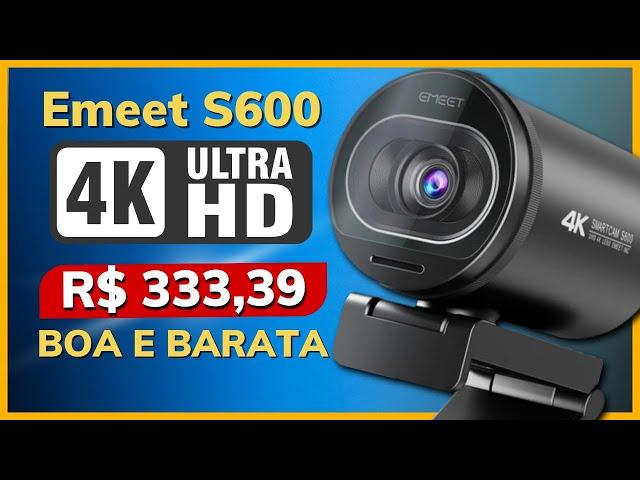 Webcam 4K Barata que Surpreende: Testes da Emeet S600!