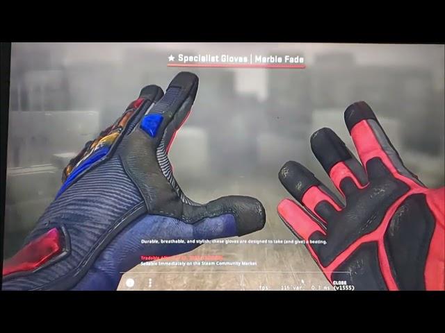 unboxed specialist gloves marble fade minimal wear on my 10th case