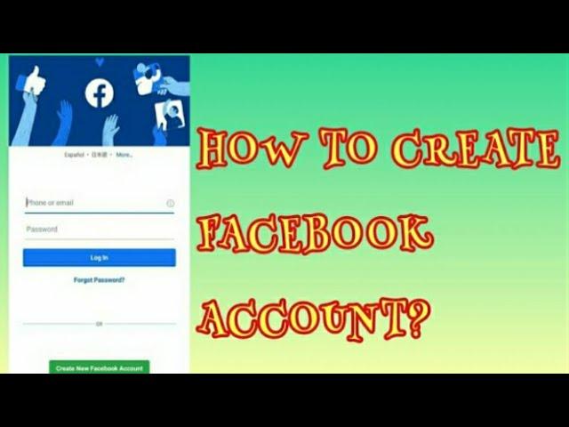 How To Create Facebook Account?