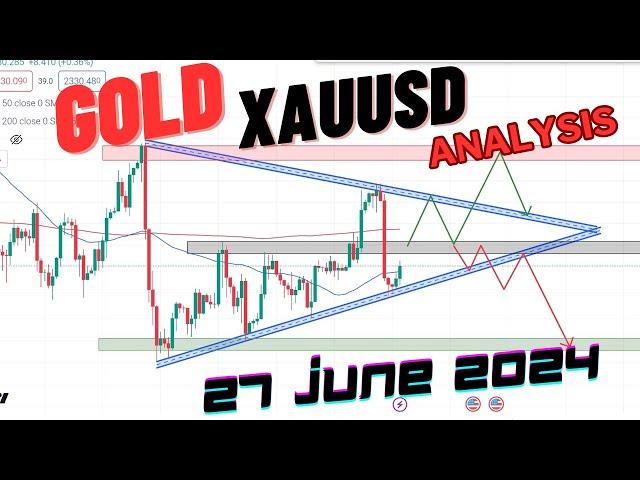 XAUUSD Analysis Today | Gold Daily Forecast and Predictions | Buy or Sell ? | 27 JUNE 2024 | #xauusd