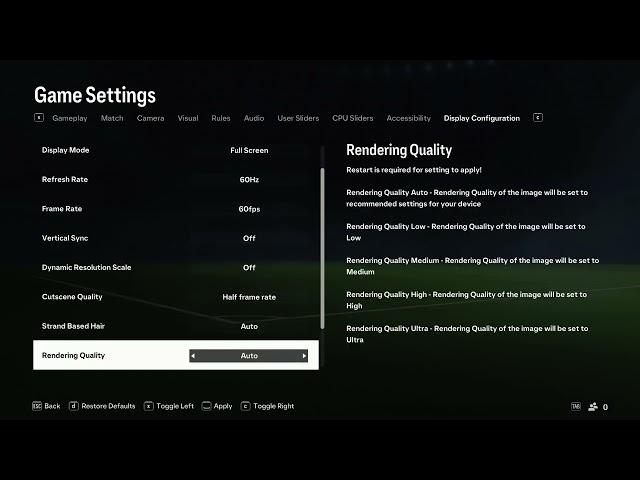 How to Change Graphic Settings on FC 24 (FIFA24)