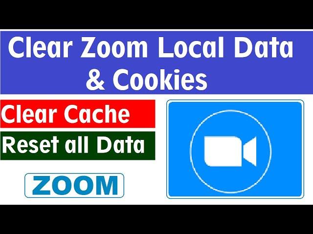 How to Clear Zoom App local app data & Cookies | How to clear zoom Data on PC | #zoomappsetting