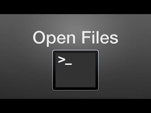 How to Open Files with Terminal on a Mac