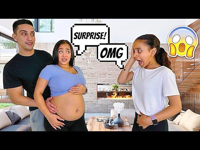 Saying Im PREGNANT In front Of little Sister To See Her Reaction!! *EMOTIONAL*