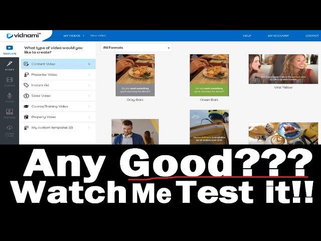 Best Automatic Video Creator - Text to Video Maker - Vidnami Review