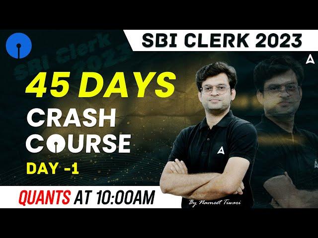 SBI Clerk 2023 | SBI Clerk Maths Crash Course | Quant By Navneet Tiwari | Day 1
