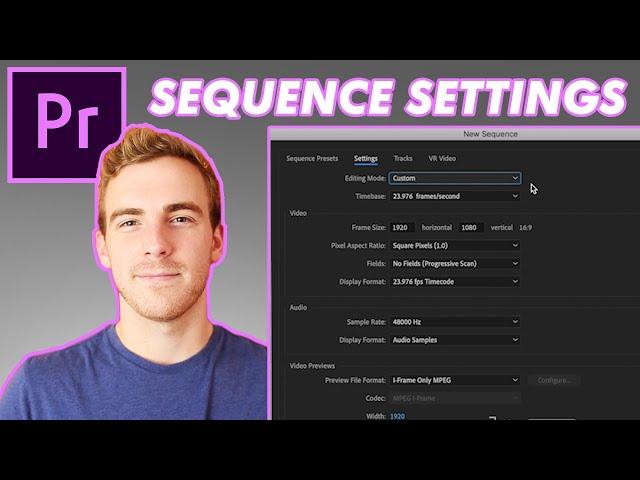 Adobe Premiere Pro Tutorial - Sequence Settings and Export Settings