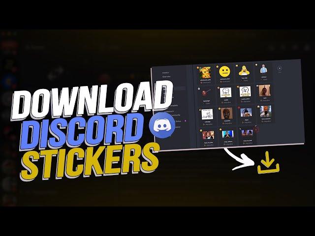 How To Download Discord Stickers