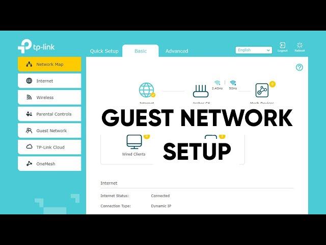 TP-Link Archer C6 | Router | Guest Network Setup | Separate Network