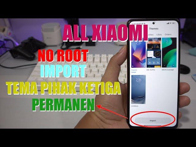 Terbaru Tanpa Root Install Tema Pihak Ketiga Permanen di HP Xiaomi, Redmi, POCO Dijamin Gak Mental