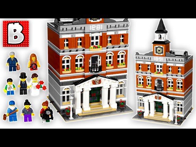 Lego Creator Town Hall Modular City Set 10224 | Unbox Build Time Lapse Review