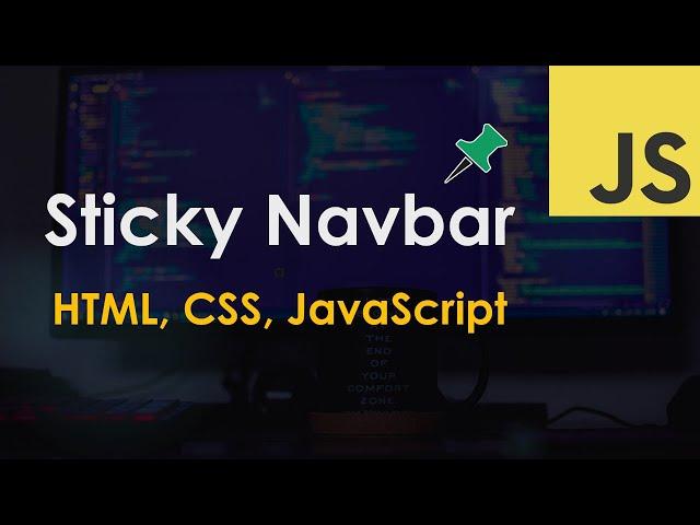 Sticky Navbar Tutorial | HTML, CSS & vanilla JavaScript