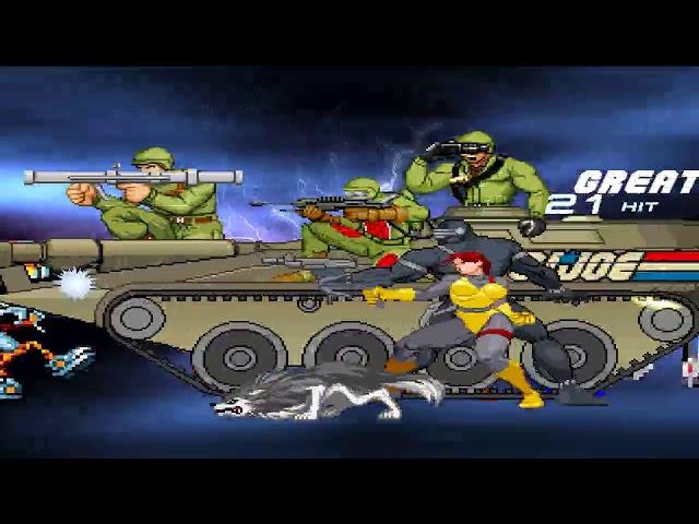 NICK54222 MUGEN: Team Food Fighters VS Team 80's Cartoon Heroes