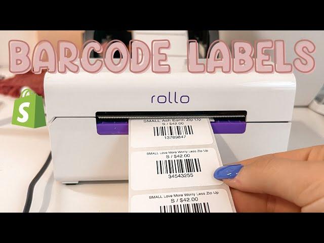 Creating Barcodes | Tutorial with Shopify | Rollo Thermal Printer | Clothing Tags | Boutique Tags