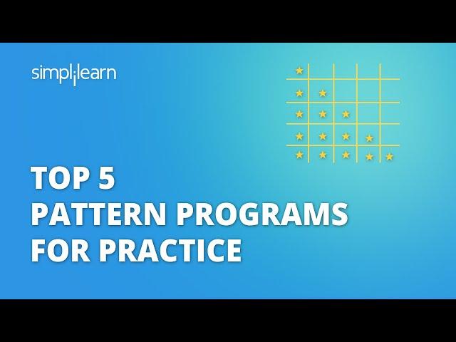 Top 5 Pattern Programs For Practice | Easy Pattern Programs In Java | #Shorts | Simplilearn