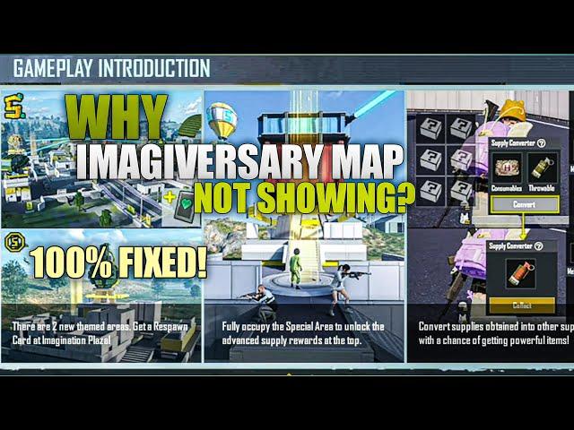 Why 2.5 Imagiversary Map Not Showing In PUBG MOBILE | 5th Anniversary Mode Update | How To Update!