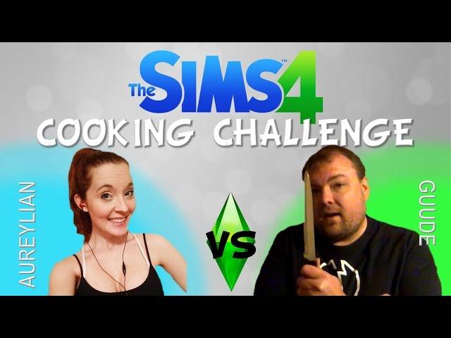 THE SIMS 4: COOKING CHALLENGE vs Guude!